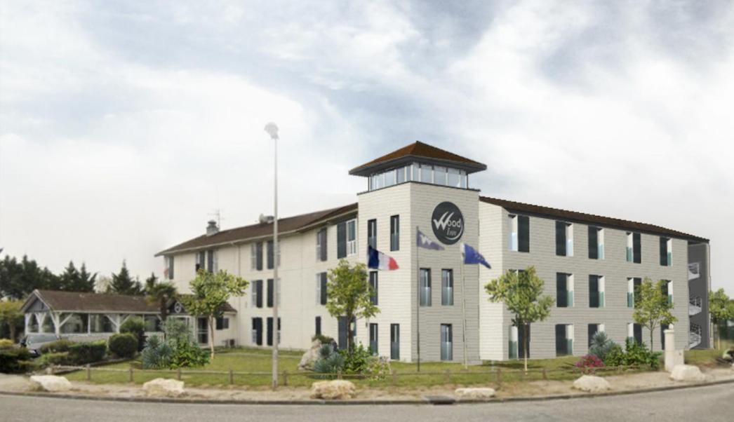 Hotel Wood Inn Bordeaux Aéroport Mérignac Exterior foto